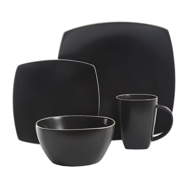 Gibson Elite 102261.16RM Soho Lounge 16 Piece Dinnerware Set for 4 Including Dinner Plates Desser... | Target