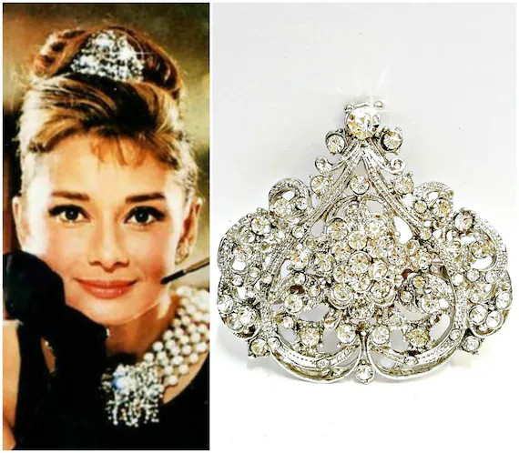 AUDREY HEPBURN Tiara Crown Audrey Hepburn Headpiece Breakfast - Etsy | Etsy (US)