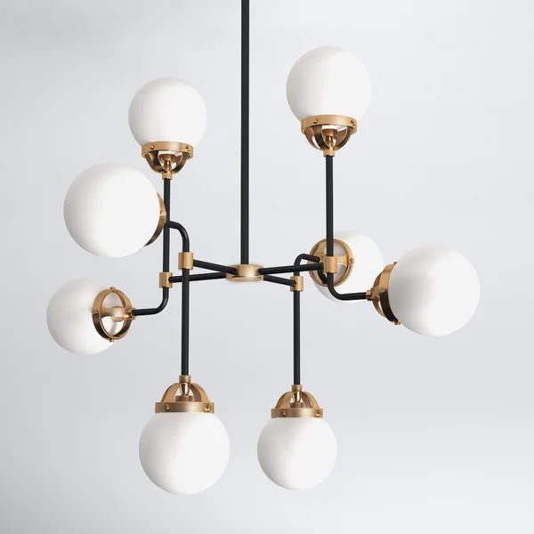 Newport 8 - Light Dimmable Sputnik Modern Linear Chandelier | Wayfair North America