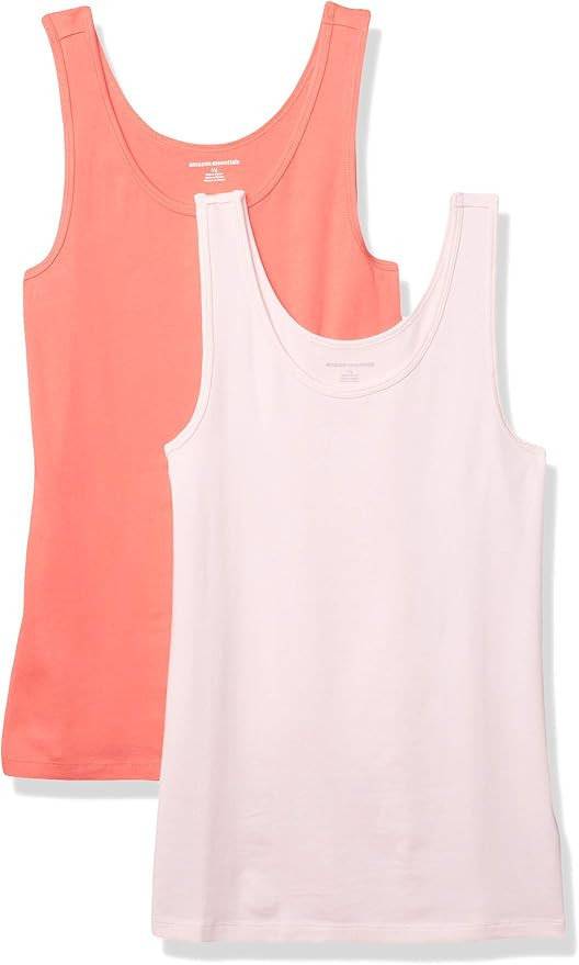 Amazon Essentials Women's Slim-Fit Tank, Pack of 2 | Amazon (US)