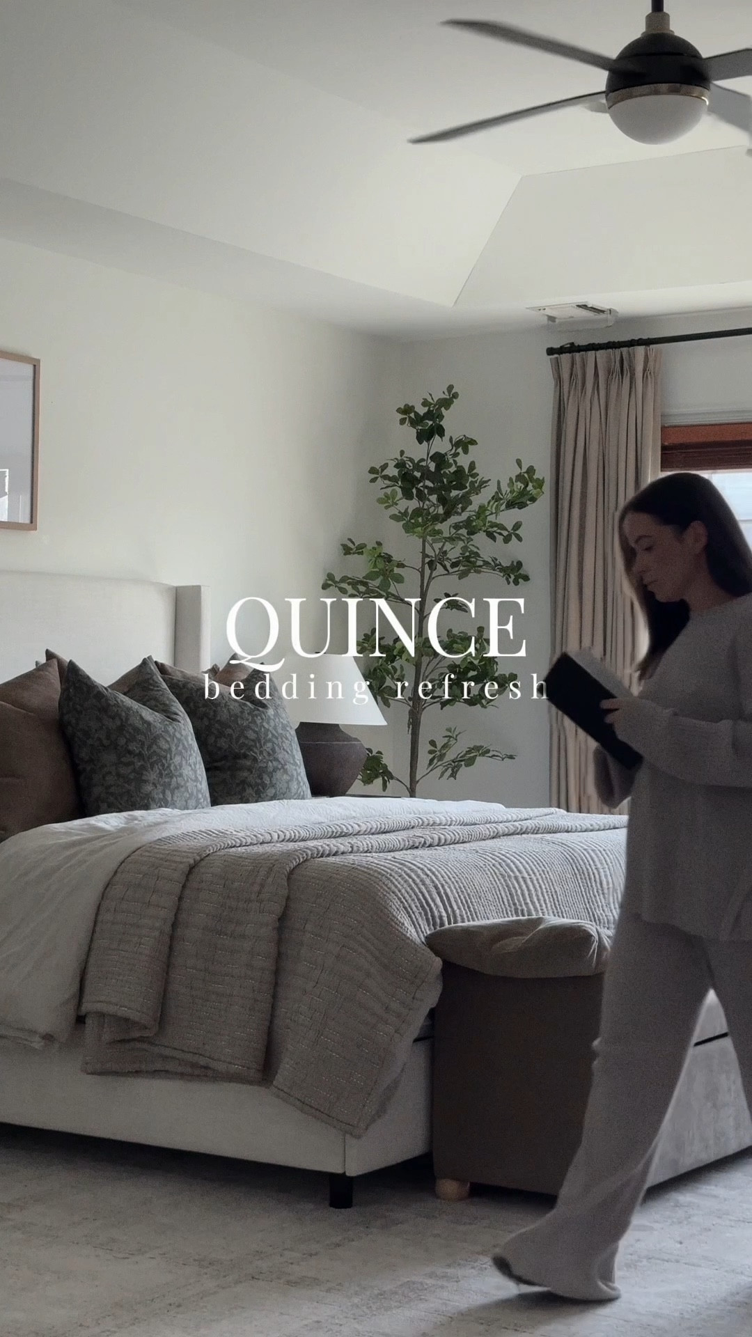 A quick bedding refresh with Quince as we make our way into warmer temps. Obsessed is an understatement when it comes to this stunning coverlet. This might be my go-to bedding staple from now on!

Here's what I ordered:
Bamboo Fitted Sheet Set in White
Organic Cotton Channel Stitch Coverlet Set in Taupe

#quincepartner #springbedding #beddingrefresh #quincebedding #springbedroom 

#LTKHome