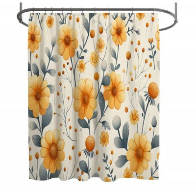 Floral Shower Curtain -  Botanical Bathroom Decor-13104 | Wayfair North America