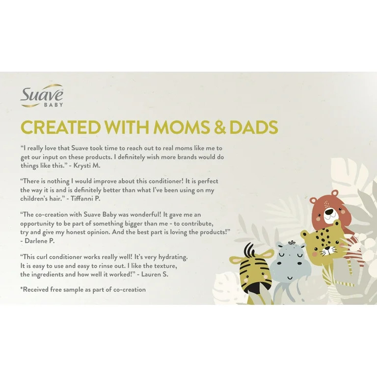 Suave Baby Conditioner 100% Natural Coconut Oil, Chamomile & Shea Butter 13.5 oz | Walmart (US)