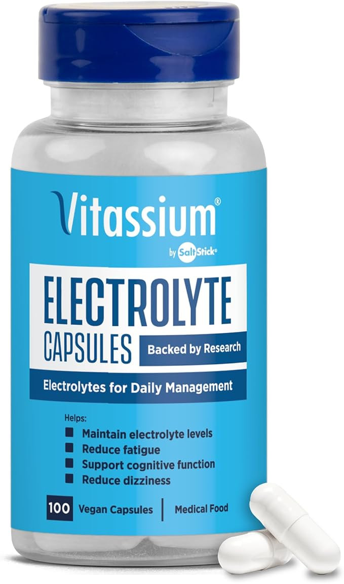 Vitassium Electrolytes Salt Pills for POTS Scientifically Formulated 100ct | Amazon (US)