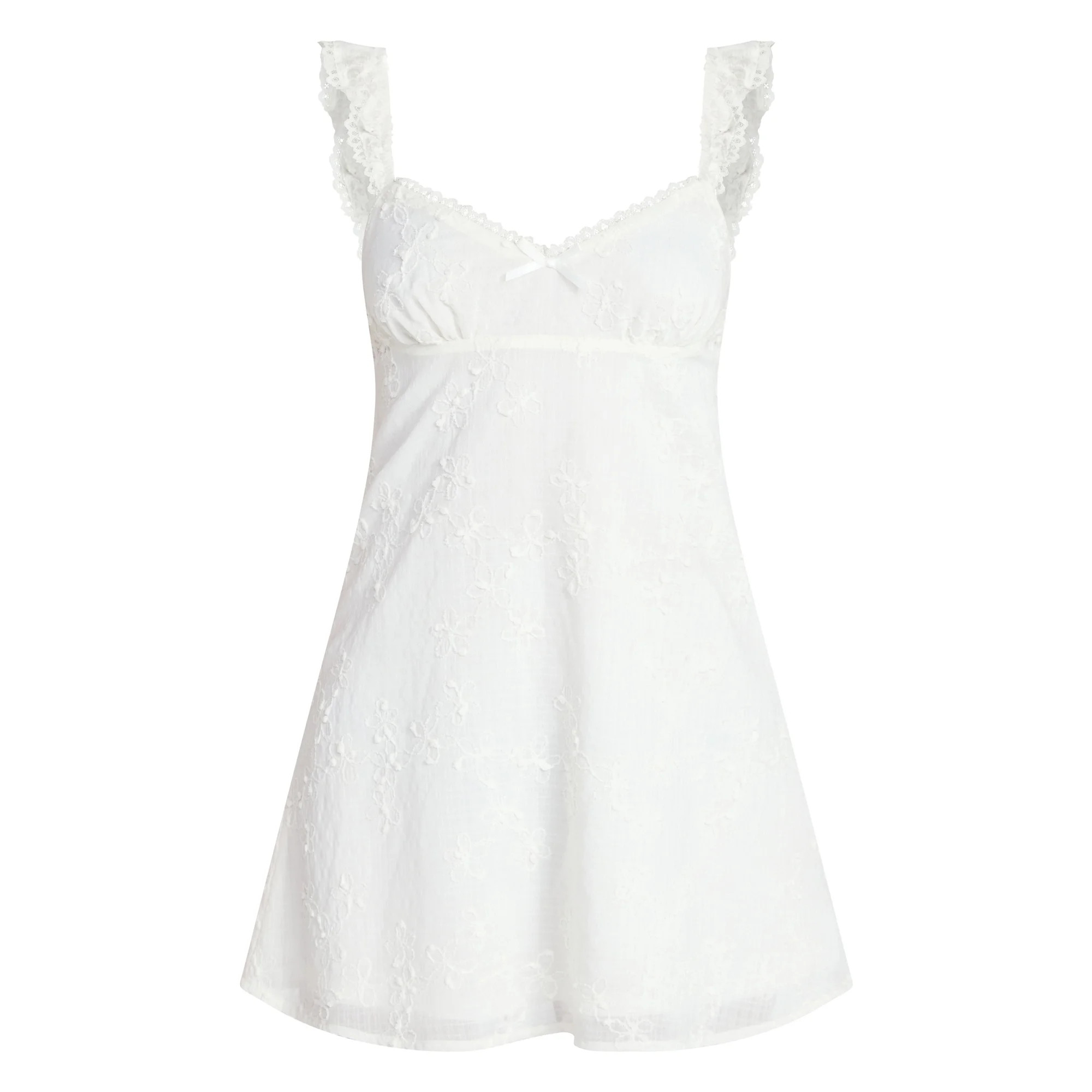 No Boundaries Ruffle Strap Mini Dress, Women's XXS-XXL | Walmart (US)
