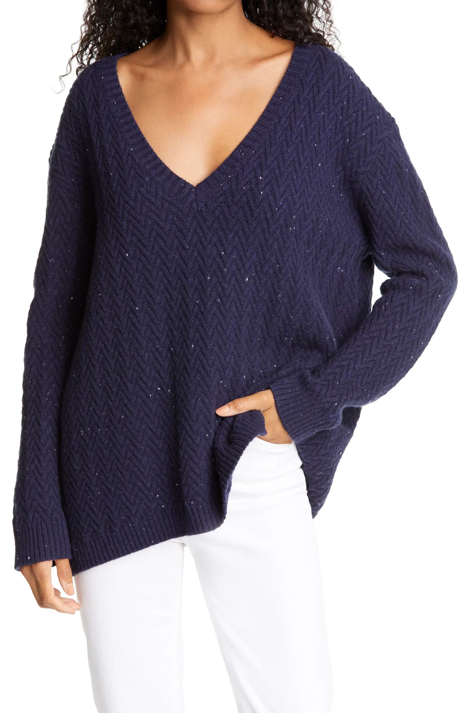 Chevron Knit Cashmere Sweater | Nordstrom