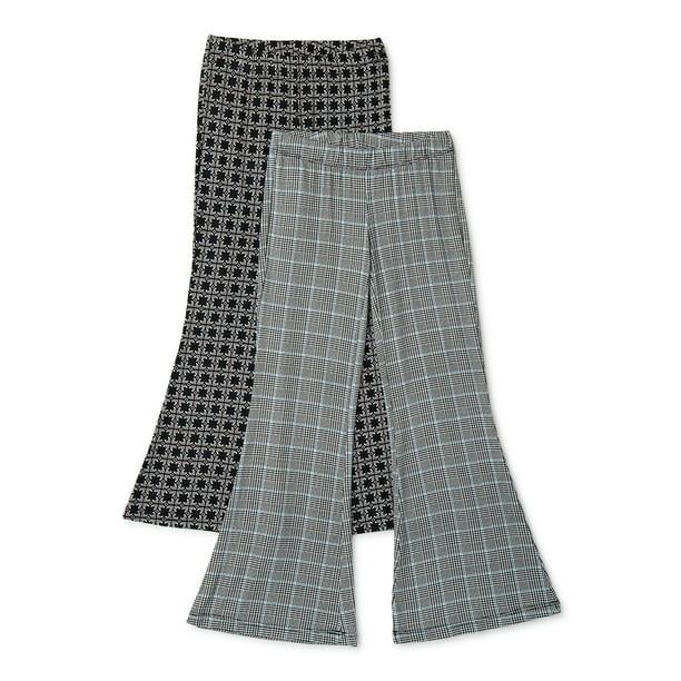 Wonder Nation Girls Fashion Flare Pants, 2-Pack, Sizes 4-18 & Plus - Walmart.com | Walmart (US)