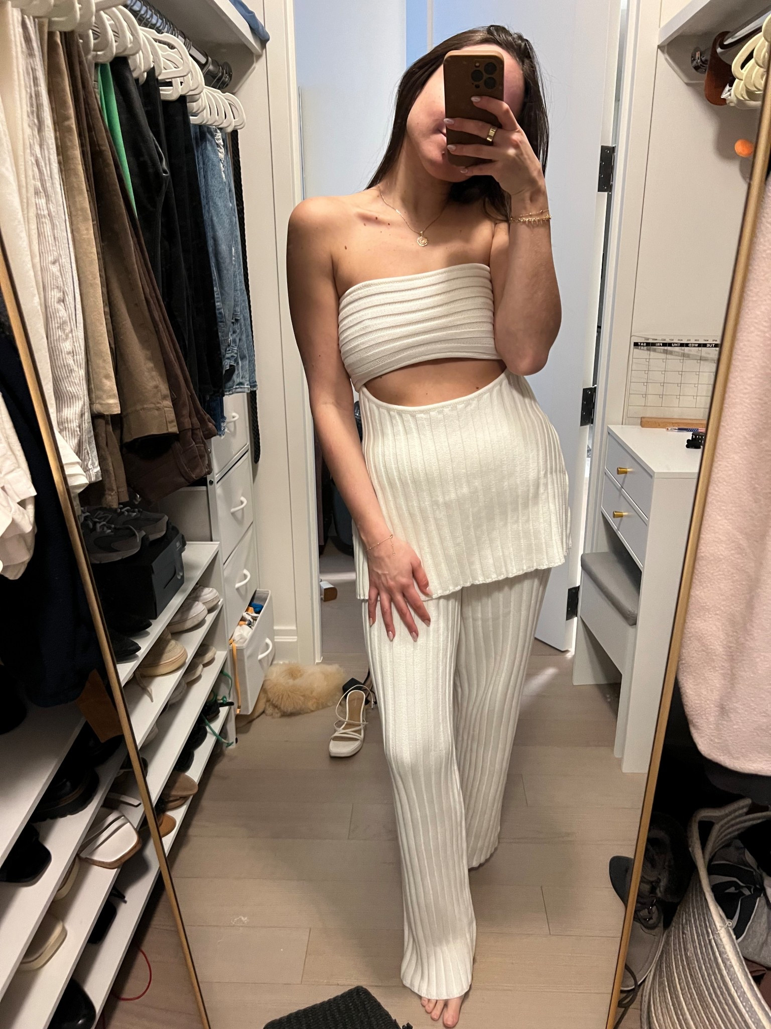I have never seen ANYTHING like this amazing knit set from Sabo Skirt. It’s a heavy weighted knit material is such amazing quality without being hot, perfect for summer or vacation. I got it in an XXS in the pants and XS in the top (could have definitely gotten an XXS in the top too). Can’t recommend this one and sabo skirt enough. 

#LTKPetite #LTKParties #LTKTravel