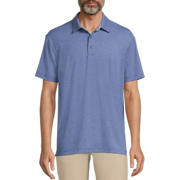 George Men's Textured Jersey Polo Shirt | Walmart (US)