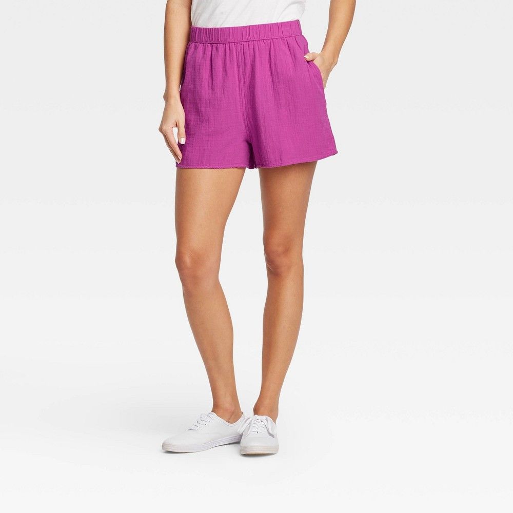 Women's High-Rise Pu-On Shorts - Universa Thread™ | Target