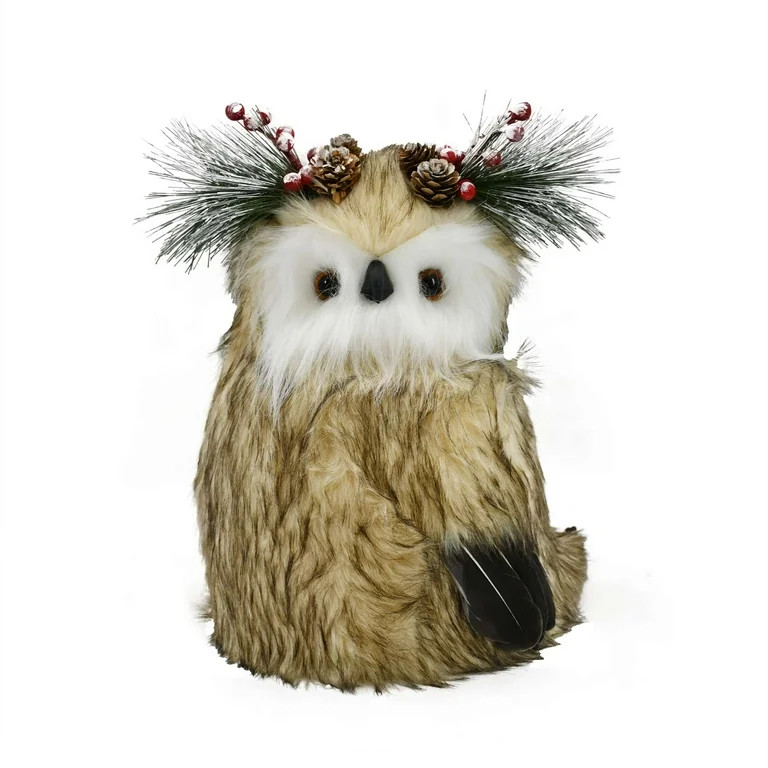Brown Owl Christmas Tree Topper, 11.4 in, by Holiday Time | Walmart (US)