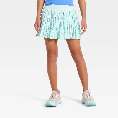 Girls' Pleated Active Skort - All In Motion™ Mint Green L | Target