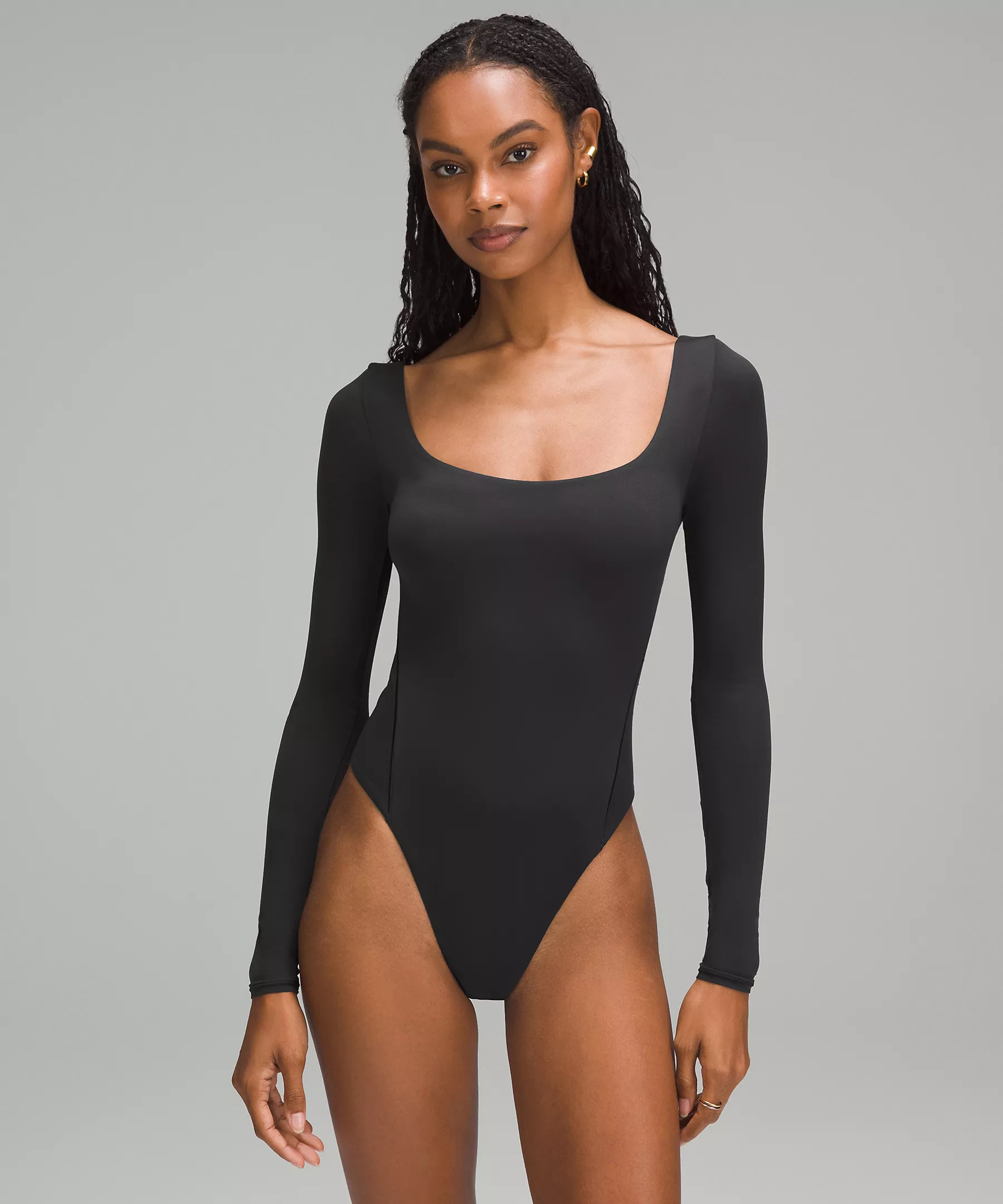Wundermost Ultra-Soft Nulu Square-Neck Long-Sleeve Bodysuit | Lululemon (US)