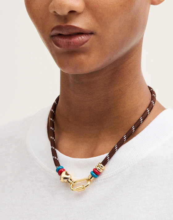 Carabiner Paracord Charm Necklace | Madewell