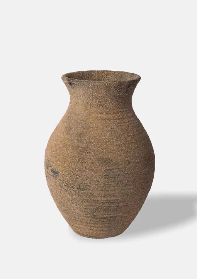 Handmade Distressed Clay Avery Vase - 12" | Afloral