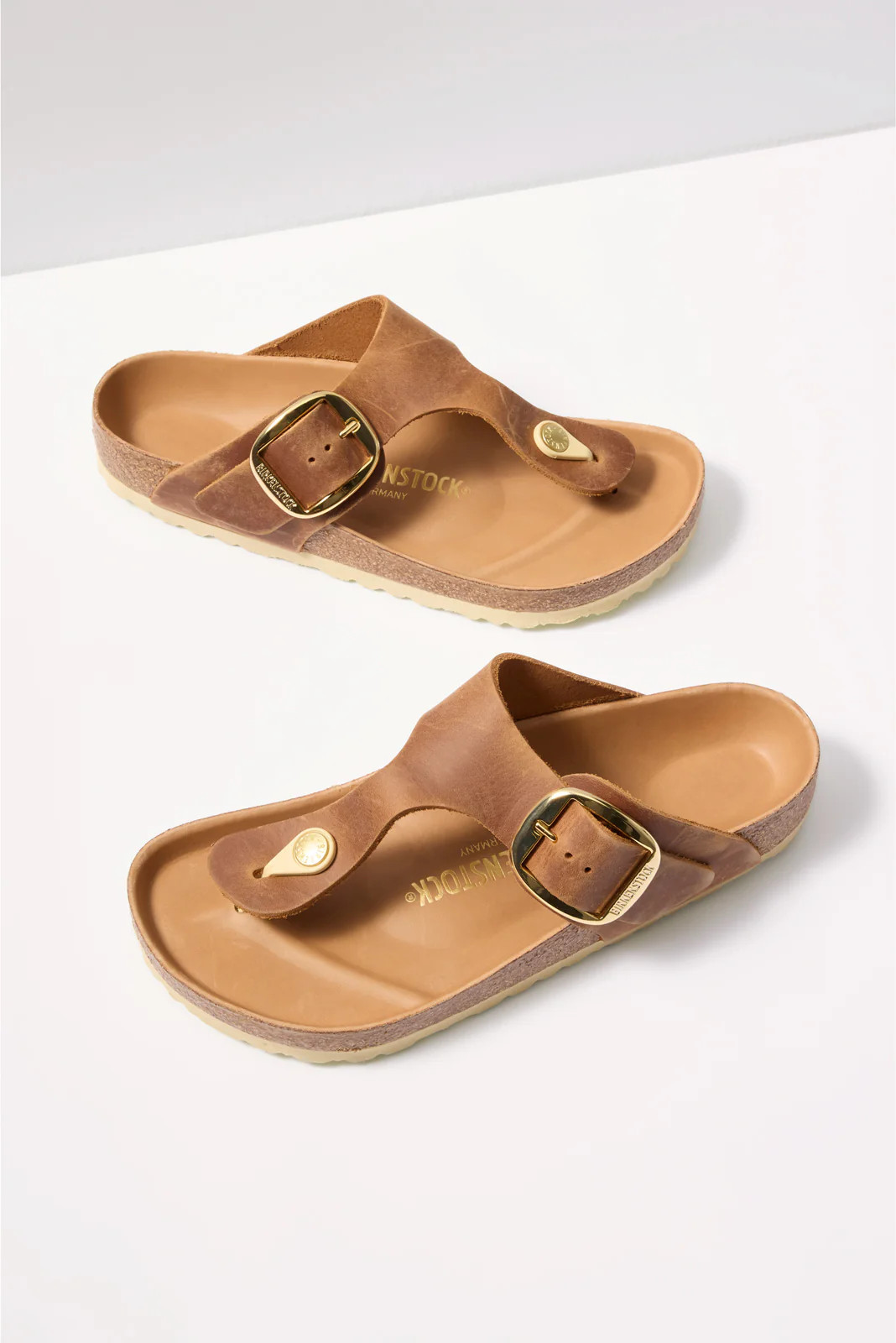 BIRKENSTOCK Women's Gizeh Big Buckle Sandals, Size 37, Brown | Evereve