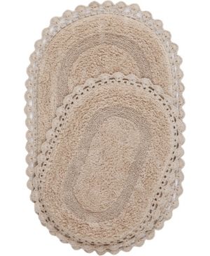 Home Dynamix Shabby Chic Crochet Reversible 2-Piece Cotton Bath Mat Set Bedding | Macys (US)