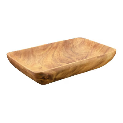 Pacific Merchants Acaciaware 10 x 6 Inch Rectangle Serving Bowl | Target