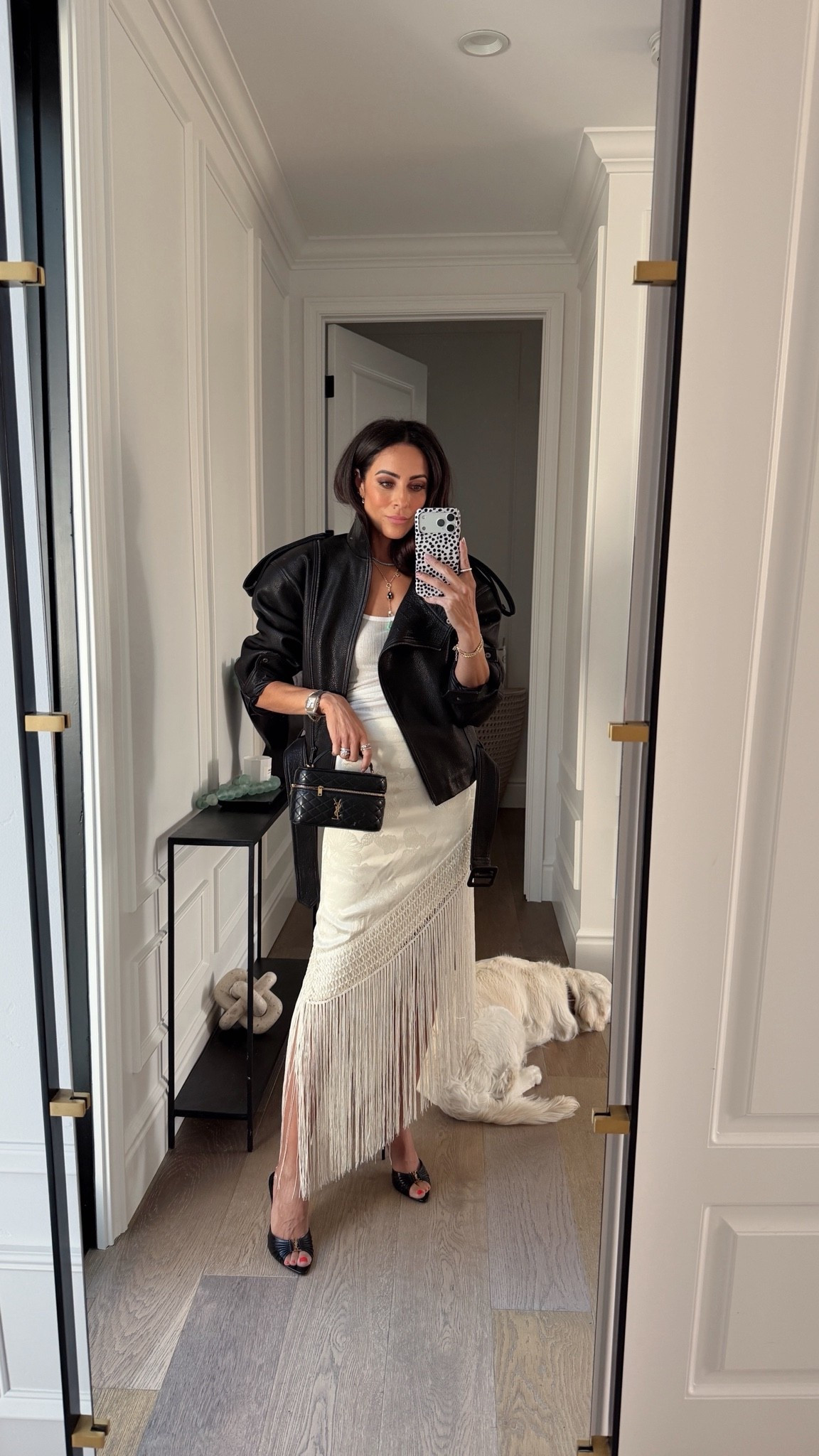 This gorgeous fringe skirt looks way more expensive than it is! 
Jacket XS, runs generous 
Skirt XS

#LTKOver40 #LTKSeasonal