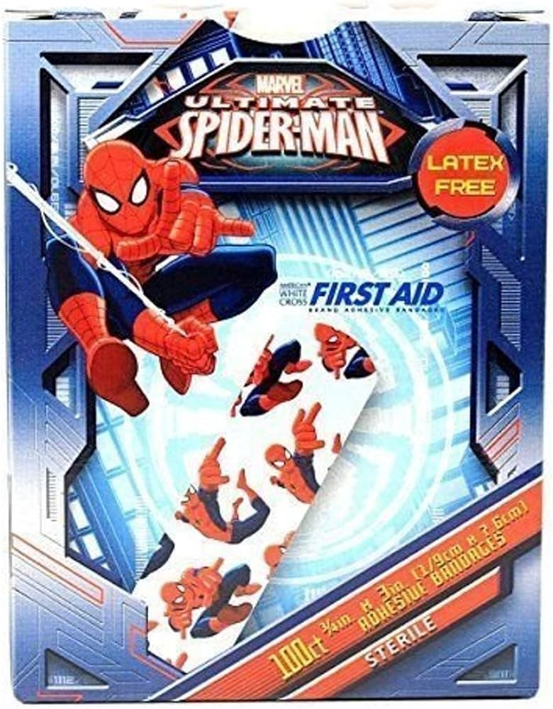 Childrens Adhesive Bandages - Spiderman - Box of 100 | Amazon (US)