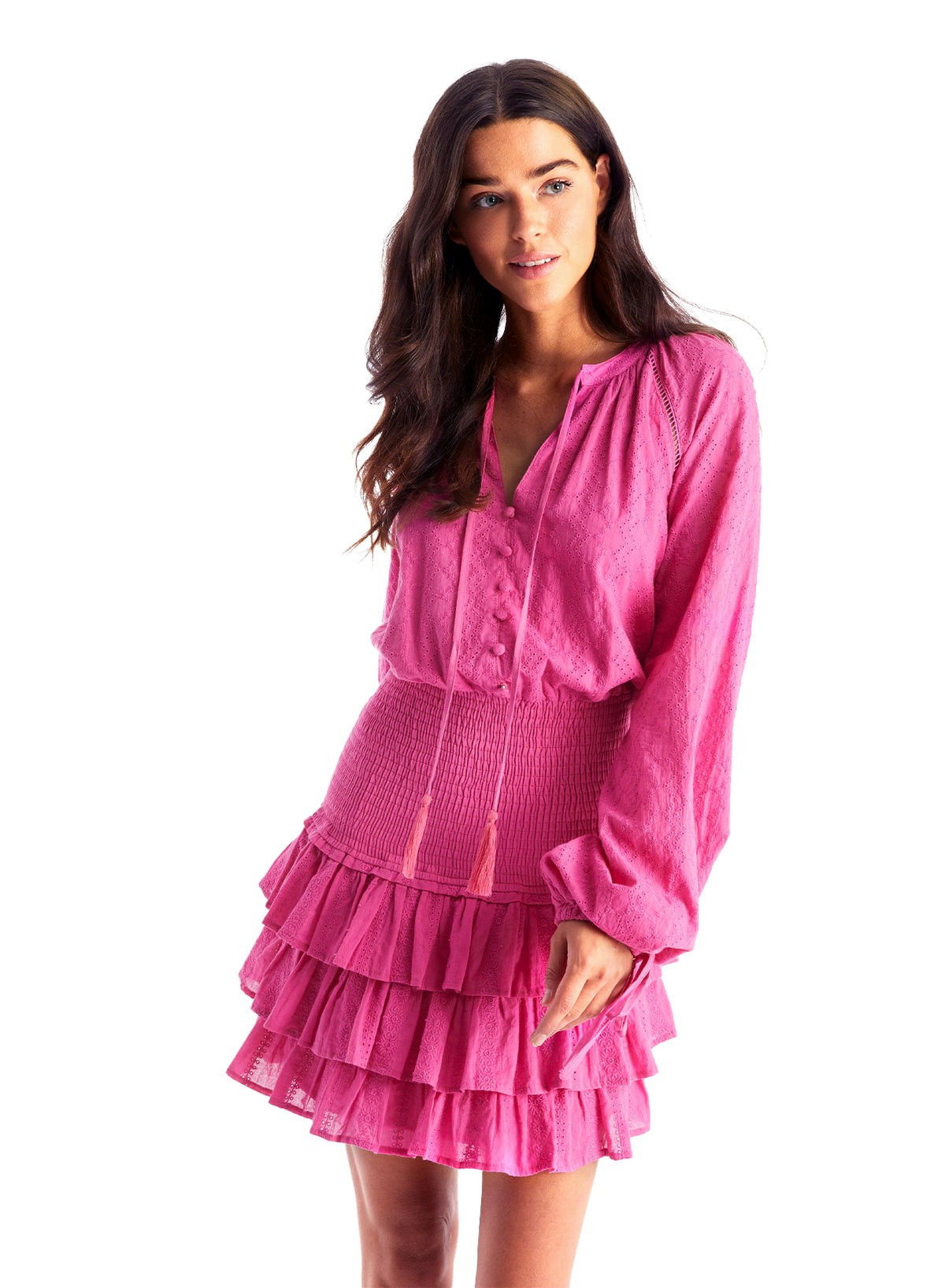 SCARLETT DRESS - CARMINE PINK | ALLISON New York