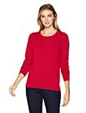 Amazon Essentials Women's Classic Fit Lightweight Long-Sleeve Crewneck Sweater, -red, Medium | Amazon (US)