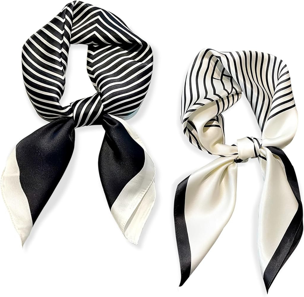 vimate Pañuelo para la cabeza para mujer, 27 pulgadas, cuadrado, satén, seda, sensación Bnadan... | Amazon (US)