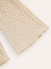 SHEIN Baby Girl Sleeveless Crochet Knitted Short Tank Top And Casual Pants Summer Outfit | SHEIN