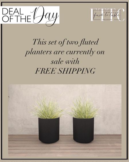 Deal of the Day. Follow @farmtotablecreations on Instagram for more inspiration.

This beautiful set of two fluted planters are currently on sale with free shipping. You can use these indoors or out. 

Porch Finds. Wayfair Deal. Wayfair Sale. Outdoor Planters  

#LTKFindsUnder100 #LTKHome #LTKSaleAlert