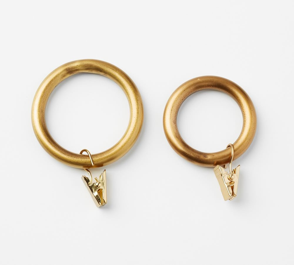 Clip Rings, Set of 10, Small, Brass | Pottery Barn (US)