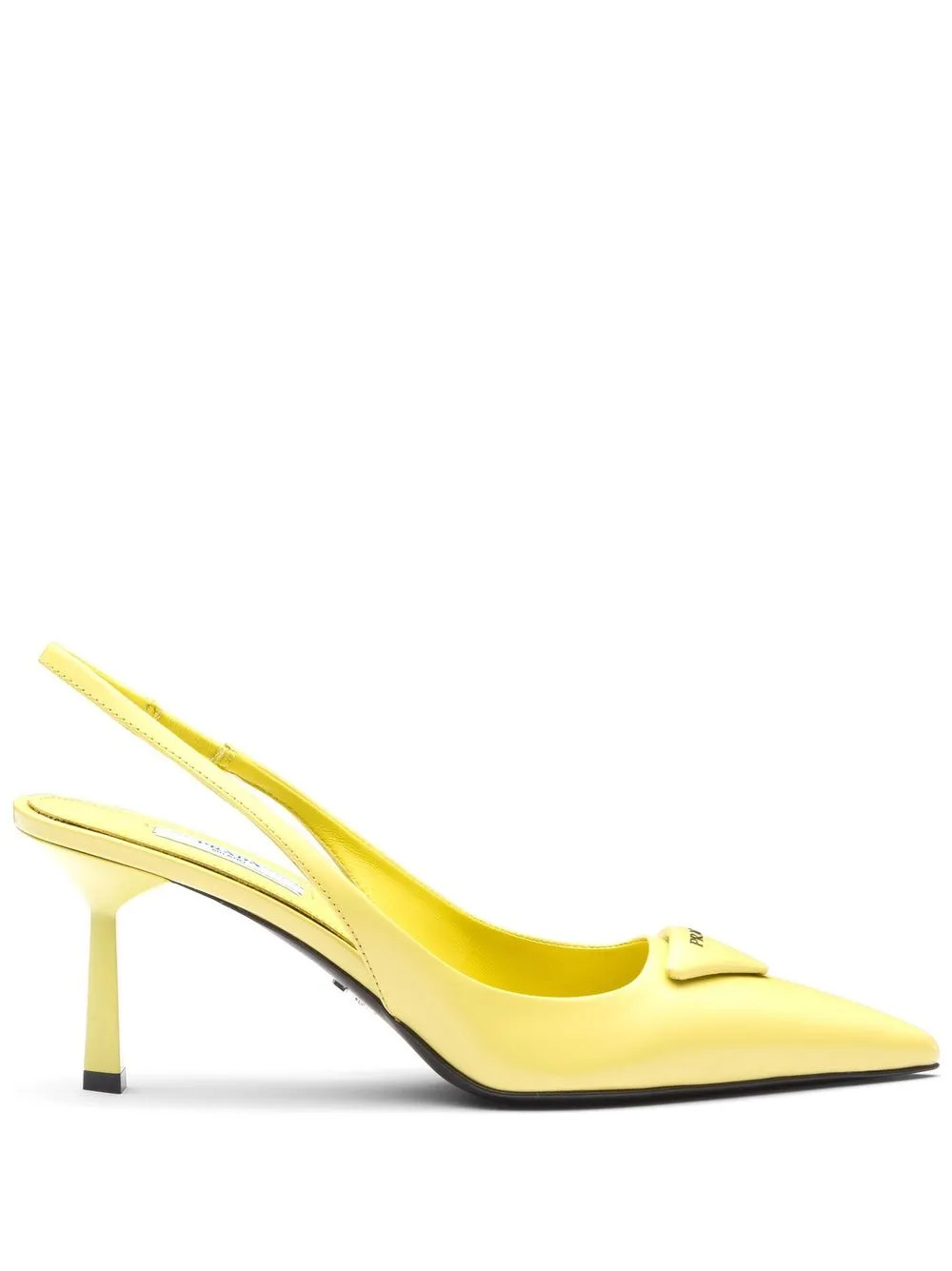 triangle logo slingback pumps | Farfetch Global
