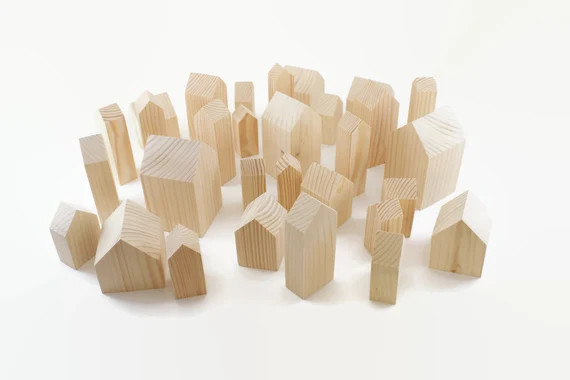 Wooden Houses. Different Sizes. Wooden Craft Supplies. | Etsy | Etsy (US)