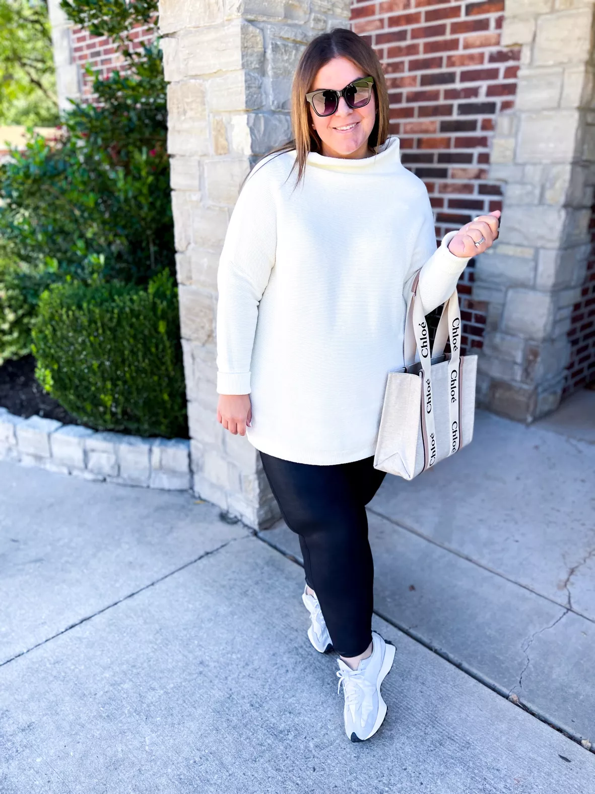 Sweater Tunic Outfit  Lustrous Leggings for Layering
