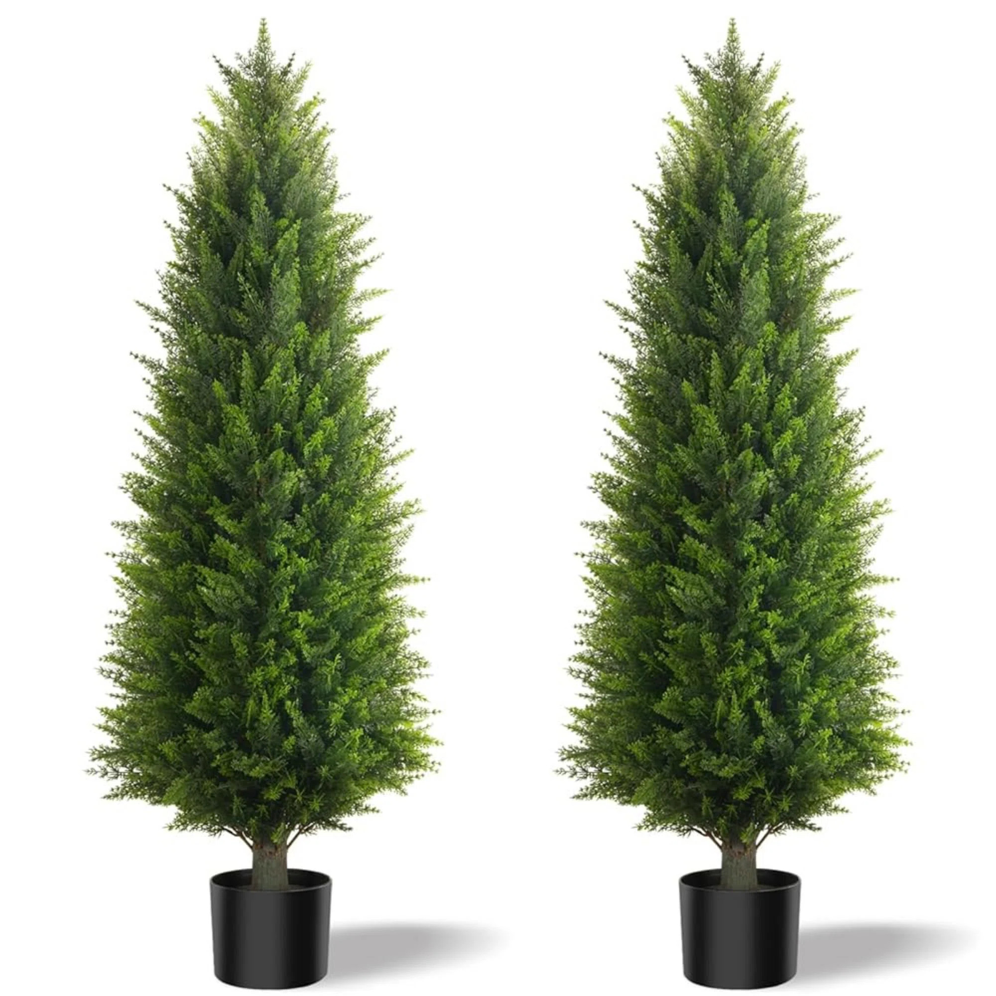 48" /36" Artificial Cedar New Leaf Set (Set of 2) | Wayfair North America