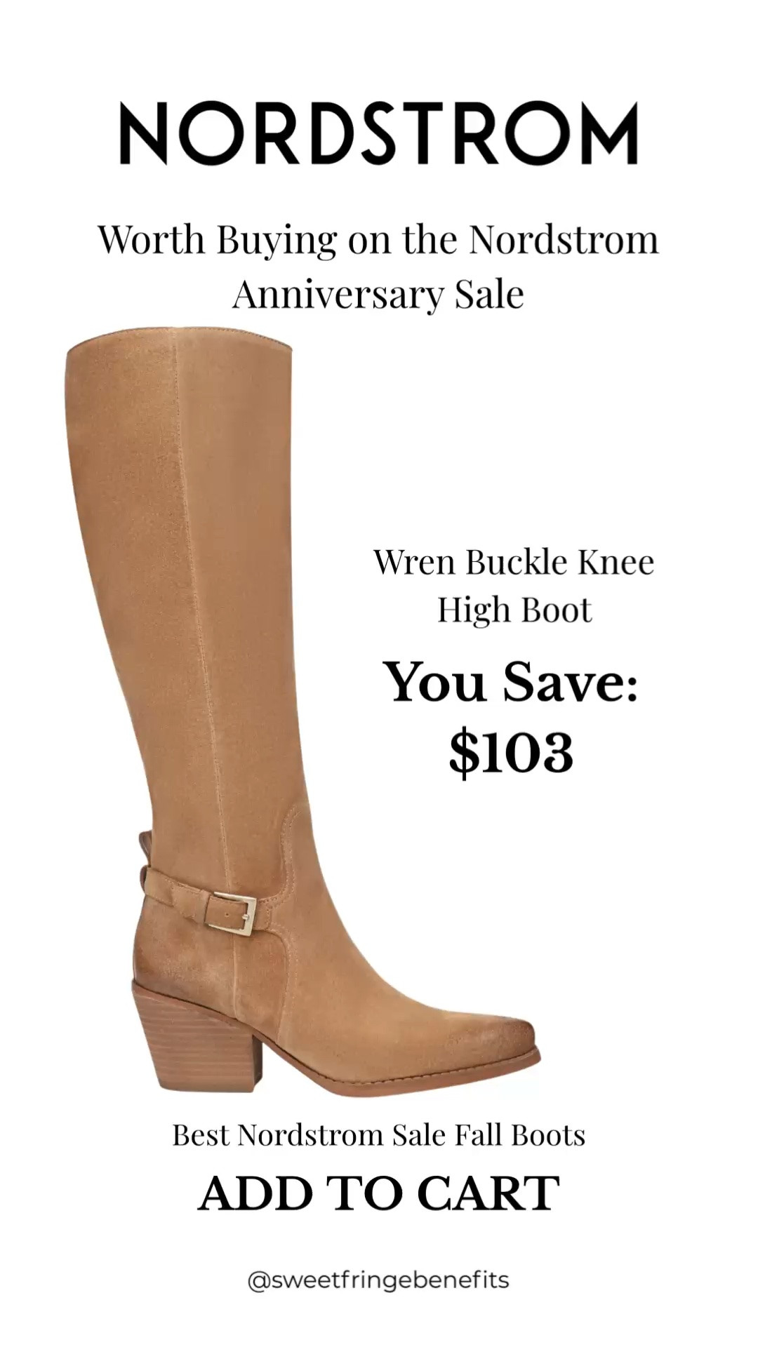 These Wren buckle knee-high boots are one of the best buys from the Nordstrom Anniversary Sale. Timeless, versatile, and over $100 off, they're the perfect pair to wear with jeans, dresses, and skirts all fall and winter.

💡 LTK MADE EASY
❤️ Heart = Support my posts!
🔖 Save = Get sale & restock alerts
📋 Lists = Keep favorites organized
📲 Share = Send lists and products to a friend. Hello, Christmas List!
💬 Comment = Ask me anything about what I'm wearing. 🙂

#LTKSeasonal #LTKOver40 #LTKSaleAlert