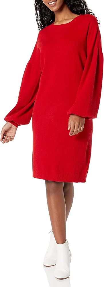 The Drop Women's Aiko Puff-Sleeve Sweater Dress | Amazon (US)