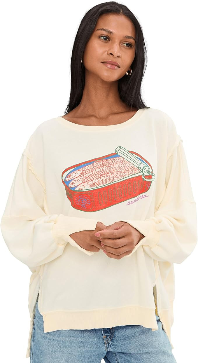 Free People Women's We the Free Graphic Camden Pullover | Amazon (US)