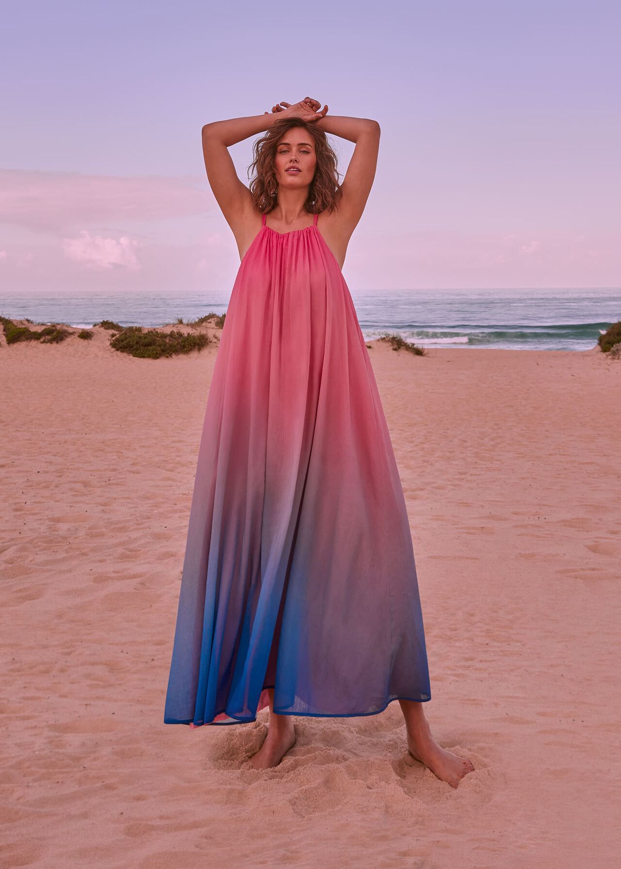 Naoki Dip Dye Midaxi Dress | Phase Eight (UK)
