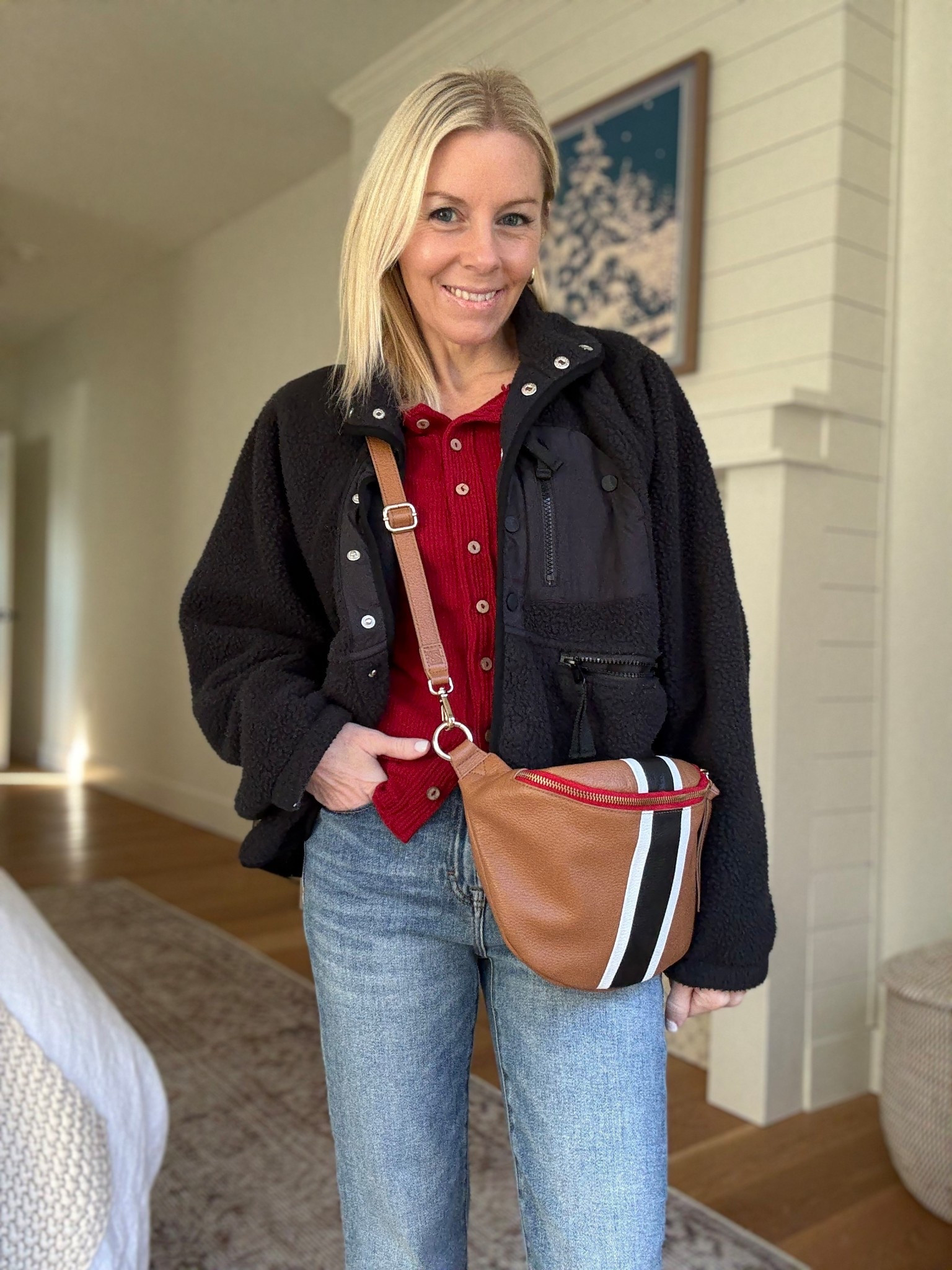 OOTD / mom life running holiday errands 

Love this long sleeved top under $25 now on Amazon / paired with my fave oversized winter fleece and ugg boots 

#LTKgrwm #LTKdayinmylife #LTKmomlife