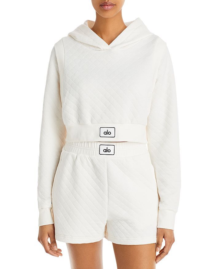 Quilted Cropped Hoodie | Bloomingdale's (US)