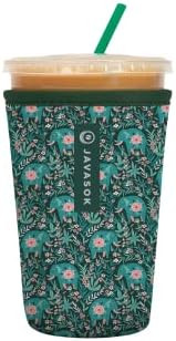 Sok It Java Sok Reusable Neoprene Insulator Sleeve for Iced Coffee Cups (Baby Elephant Walk, Medium: | Amazon (US)