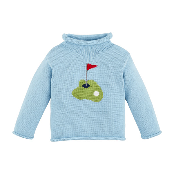 Golf Rollneck Toddler Sweater | Mud Pie