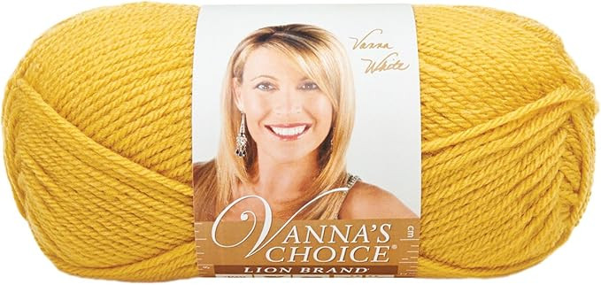 Lion Brand Yarn 860-158I Vanna's Choice Yarn, Mustard (170 yd - 156 m) | Amazon (US)