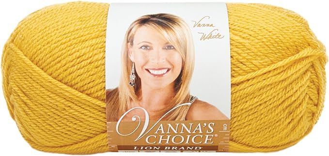 Lion Brand Yarn 860-158I Vanna's Choice Yarn, Mustard (170 yd - 156 m) | Amazon (US)