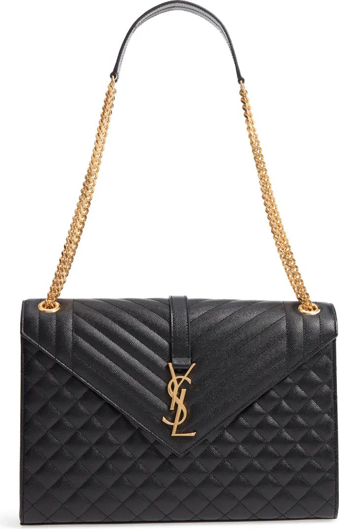 Large Envelope Calfskin Shoulder Bag | Nordstrom