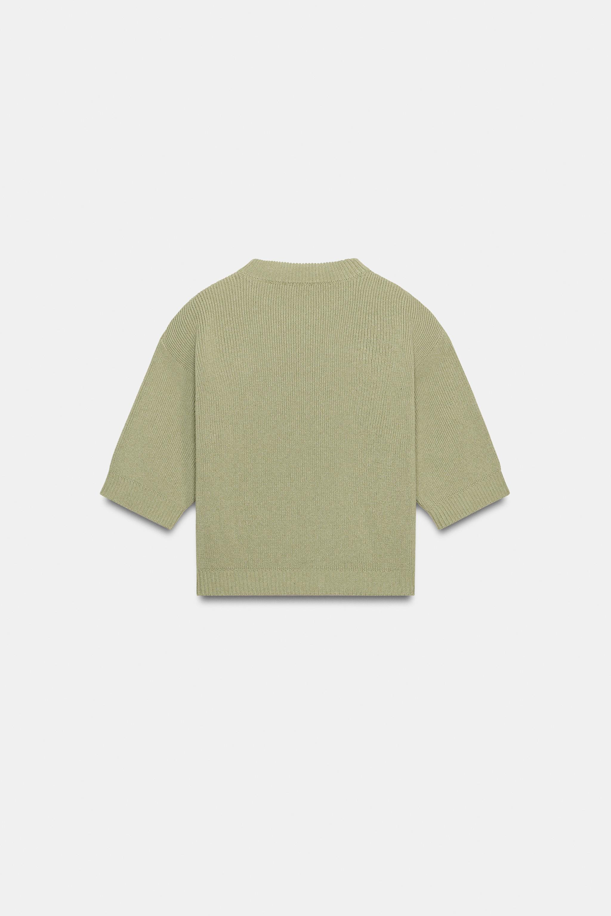 KNIT JUMPER WITH SHOULDER PADS | Zara UK