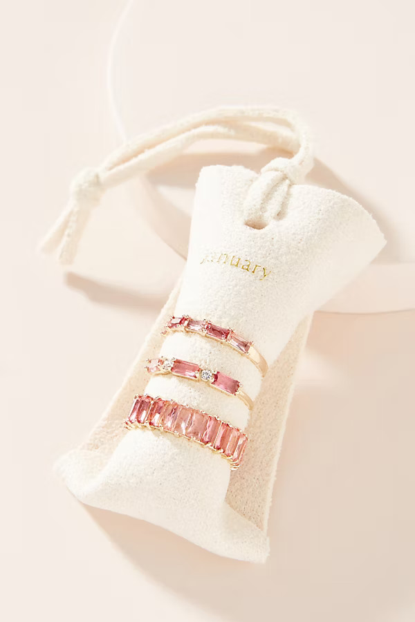 Birthstone Band Ring Set | Anthropologie (US)