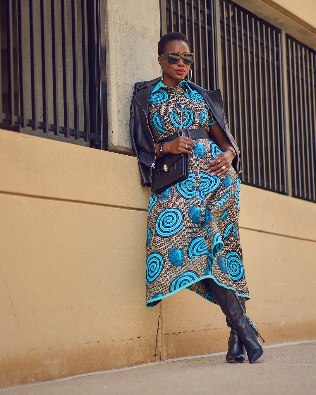 Printed dresses are a great idea for Fall too! 🍂🍁 Fall outfits, midi dress, tall boots, amazon fashion finds, moto leather jacket, women workwear, elevated casual

#LTKOver40 #LTKStyleTip #LTKShoeCrush