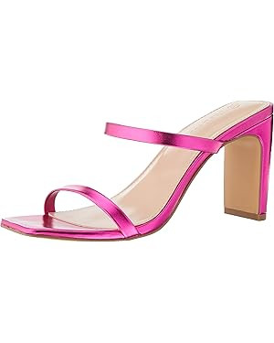 The Drop Women's Avery Square Toe Two Strap High Heeled Sandal | Amazon (US)