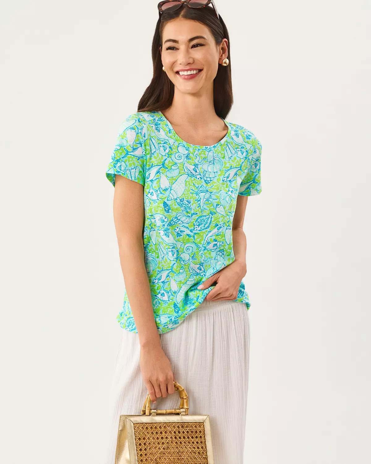 Etta Scoop Neck Top | Lilly Pulitzer